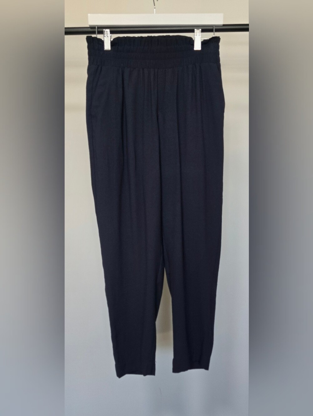 a new day Black Elastic-Waist Dress Pants